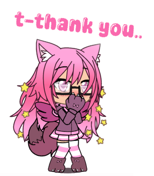 june's character, blushing and thanking you